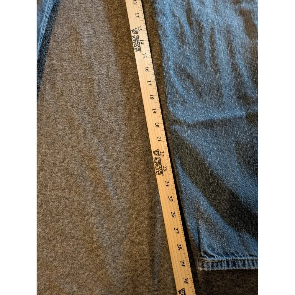 Levis Jeans Mens 36x32 Blue 569 Loose Faded Washout Denim Pants Work